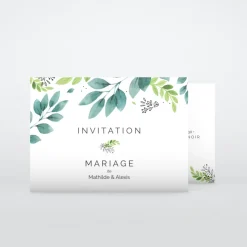 Carte D'invitation Mariage^Planet cards Oui Fleuri