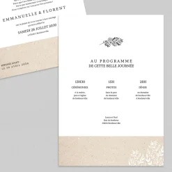 Faire-part Mariage Champêtre | Gamme Complète^Planet cards Oui Kraft