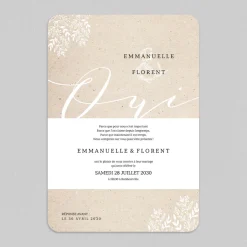 Faire-part Mariage Champêtre | Gamme Complète^Planet cards Oui Kraft