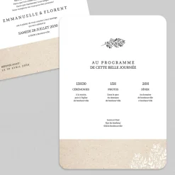 Faire-part Mariage Champêtre | Gamme Complète^Planet cards Oui Kraft