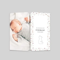 Faire-part Naissance Animaux | Faire-part Naissance Fille^Planet cards Ours et Couronne Liberty