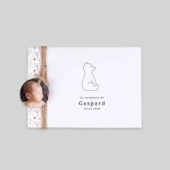 Faire-part Naissance Animaux | Faire-part Naissance Fille^Planet cards Ours et Liberty
