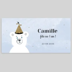 Carte Invitation Anniversaire Enfant Animaux^Planet cards Ours Festif