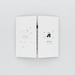 Faire-part Naissance Animaux^Planet cards Panda Nature