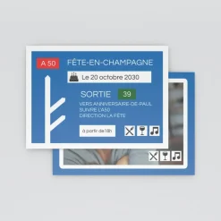 Carte Invitation Anniversaire Adulte Moderne^Planet cards Panneau Anniversaire