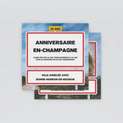 Carte Invitation Anniversaire Adulte Moderne^Planet cards Panneau Arrivée