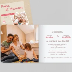 Faire-part Mariage Champêtre | Gamme Complète^Planet cards Papa et Maman Se Disent Oui