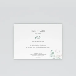 Save The Date^Planet cards Pastel et Eucalyptus
