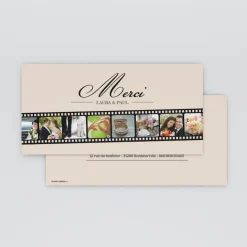 Carte Remerciement Mariage Originale^Planet cards Pellicule