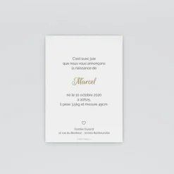 Faire-part Naissance Garçon^Planet cards Petit coeur chou