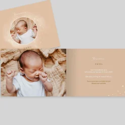 Faire-part Naissance Original | Faire-part Naissance Fille^Planet cards Petit Cosmos Fille