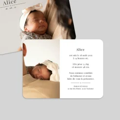 Faire-part Naissance Fille^Planet cards Petit Détail