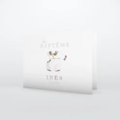 Faire-part Baptême Fille^Planet cards Petit Habit Liberty