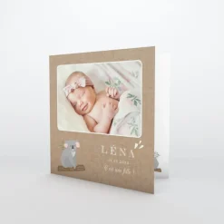 Faire-part Naissance Animaux^Planet cards Petit Koala