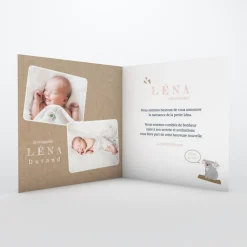 Faire-part Naissance Animaux^Planet cards Petit Koala