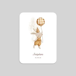 Faire-part Naissance Animaux | Faire-part Naissance Fille^Planet cards Petit Lapin au cirque