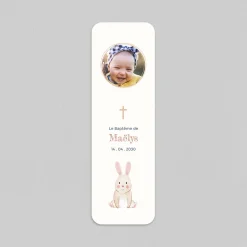 Faire-part Baptême Original | Gamme Complète^Planet cards Petit Lapin et Croix
