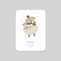 Faire-part Naissance Animaux | Faire-part Naissance Fille^Planet cards Petit Lapin et étoiles