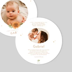 Faire-part Naissance Animaux | Faire-part Naissance Original^Planet cards Petit lion