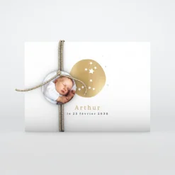 Faire-part Naissance Fille | Faire-part Naissance Garçon^Planet cards Petit Médaillon Constellation Poisson