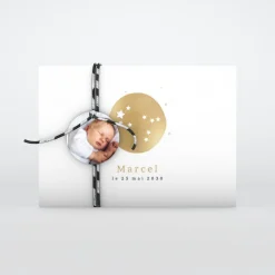 Faire-part Naissance Fille | Faire-part Naissance Garçon^Planet cards Petit Médaillon Constellation Gémeaux