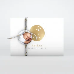 Faire-part Naissance Fille | Faire-part Naissance Garçon^Planet cards Petit Médaillon Constellation Poisson