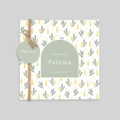 Faire-part Baptême Champêtre^Planet cards Petit Mimosa Champêtre