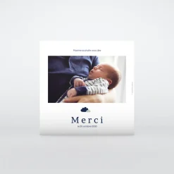 Carte Remerciement Naissance Magnet^Planet cards Petit Nuage Blanc