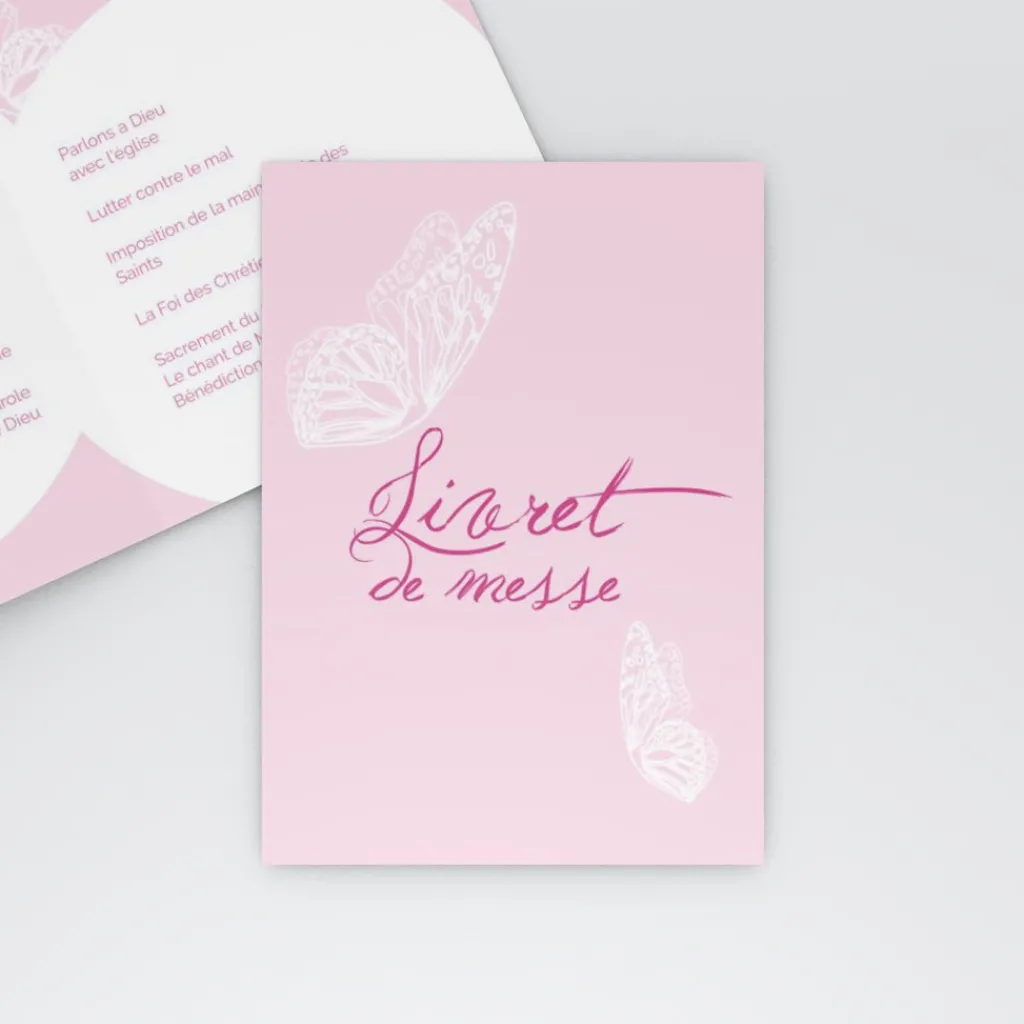 Livret De Baptême^Planet cards Petit papillon