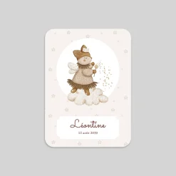 Faire-part Naissance Animaux | Faire-part Naissance Fille^Planet cards Petit Renard et étoiles