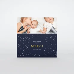 Carte Remerciement Naissance Classique^Planet cards Petit Roi