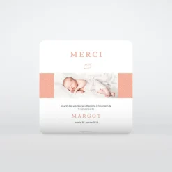 Carte Remerciement Naissance Classique | Carte Remerciement Naissance Magnet^Planet cards Petite Couronne