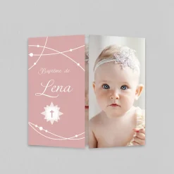 Faire-part Baptême Fille | Gamme Complète^Planet cards Petite Croix