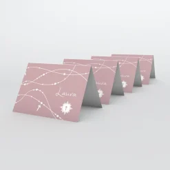 Marque-place Baptême^Planet cards Petite Croix