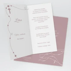 Menu Baptême^Planet cards Petite Croix