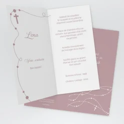Menu Baptême^Planet cards Petite Croix