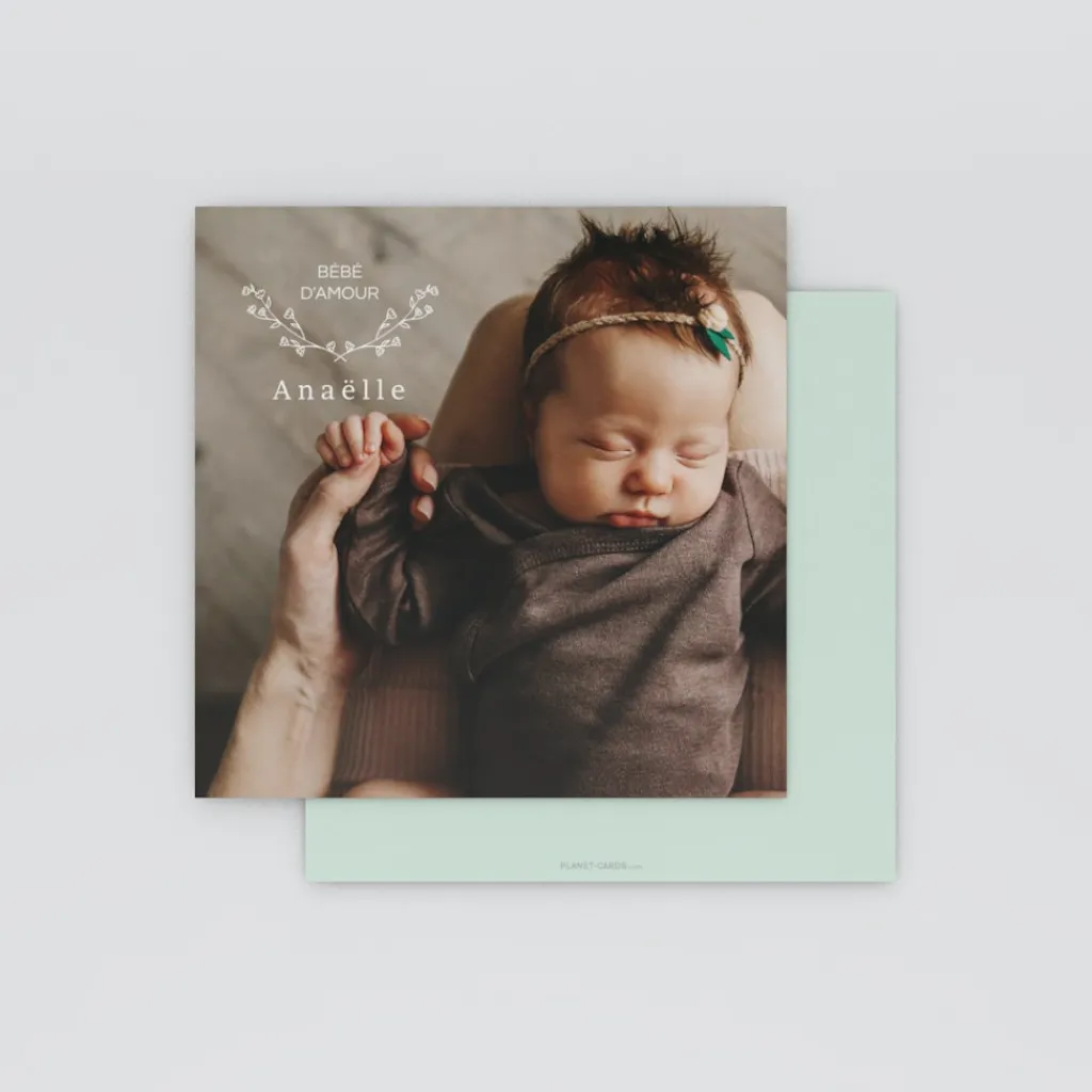 Faire-part Naissance Fille^Planet cards Petite Fleur