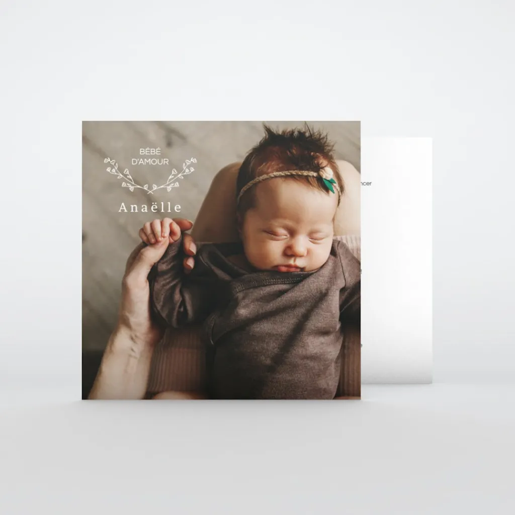 Faire-part Naissance Fille^Planet cards Petite Fleur