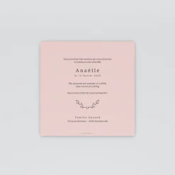 Faire-part Naissance Fille^Planet cards Petite Fleur