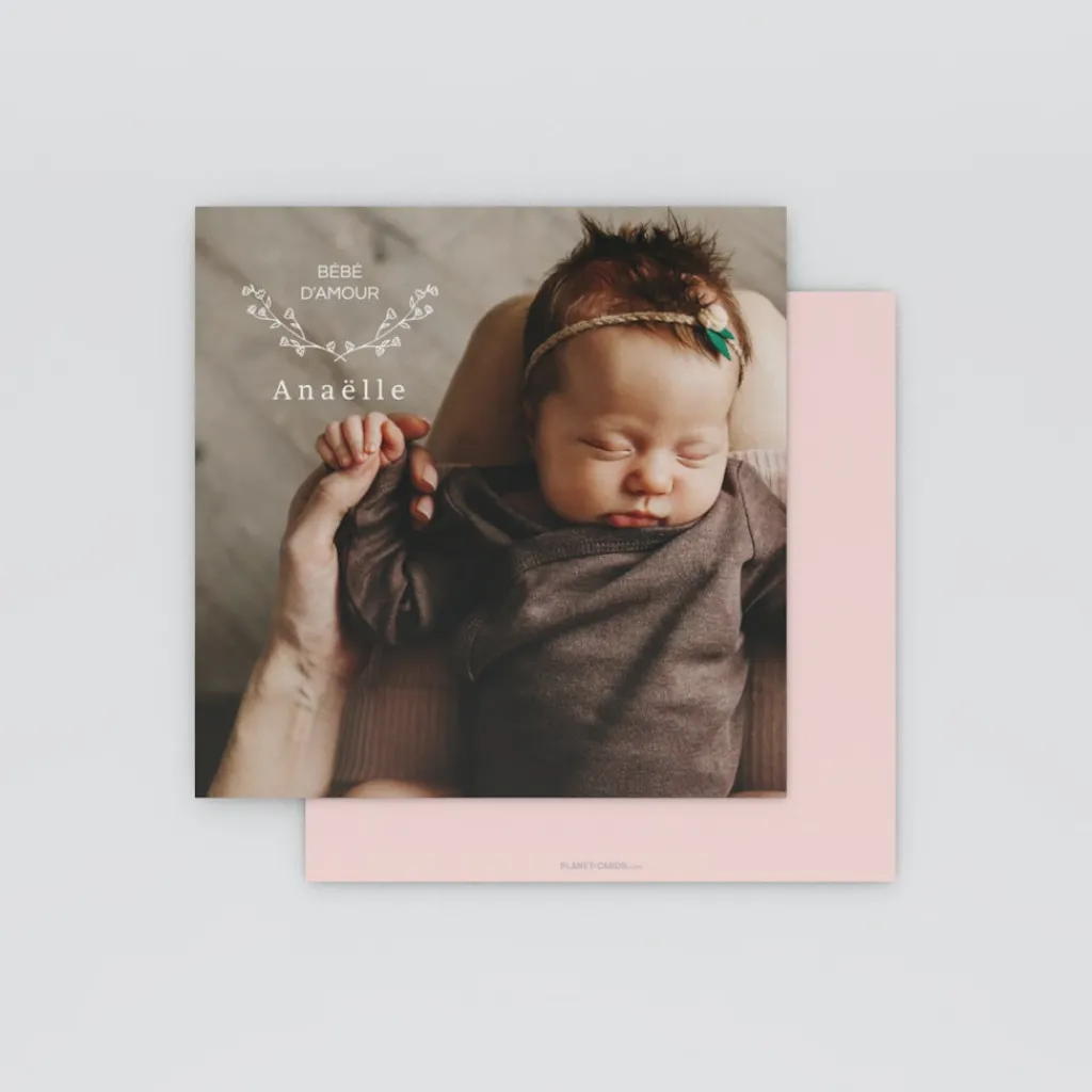 Faire-part Naissance Fille^Planet cards Petite Fleur