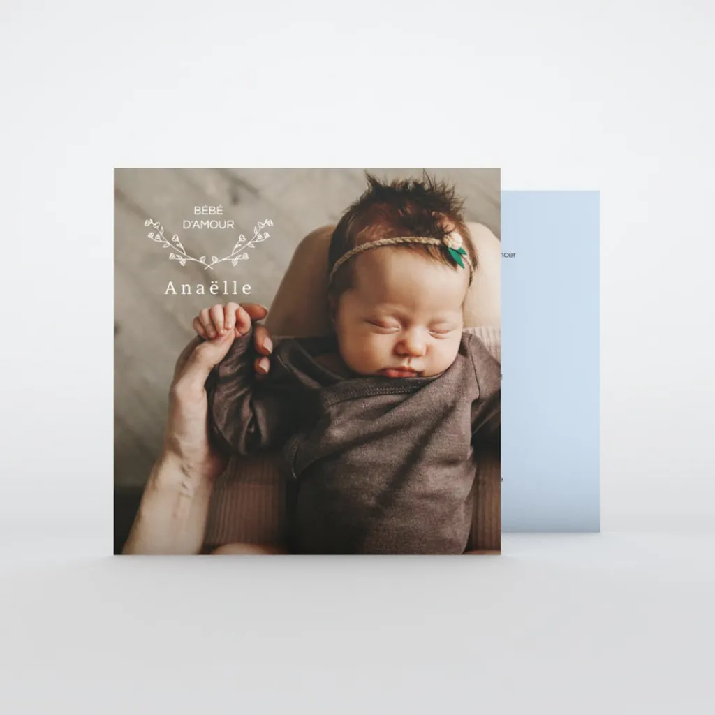 Faire-part Naissance Fille^Planet cards Petite Fleur