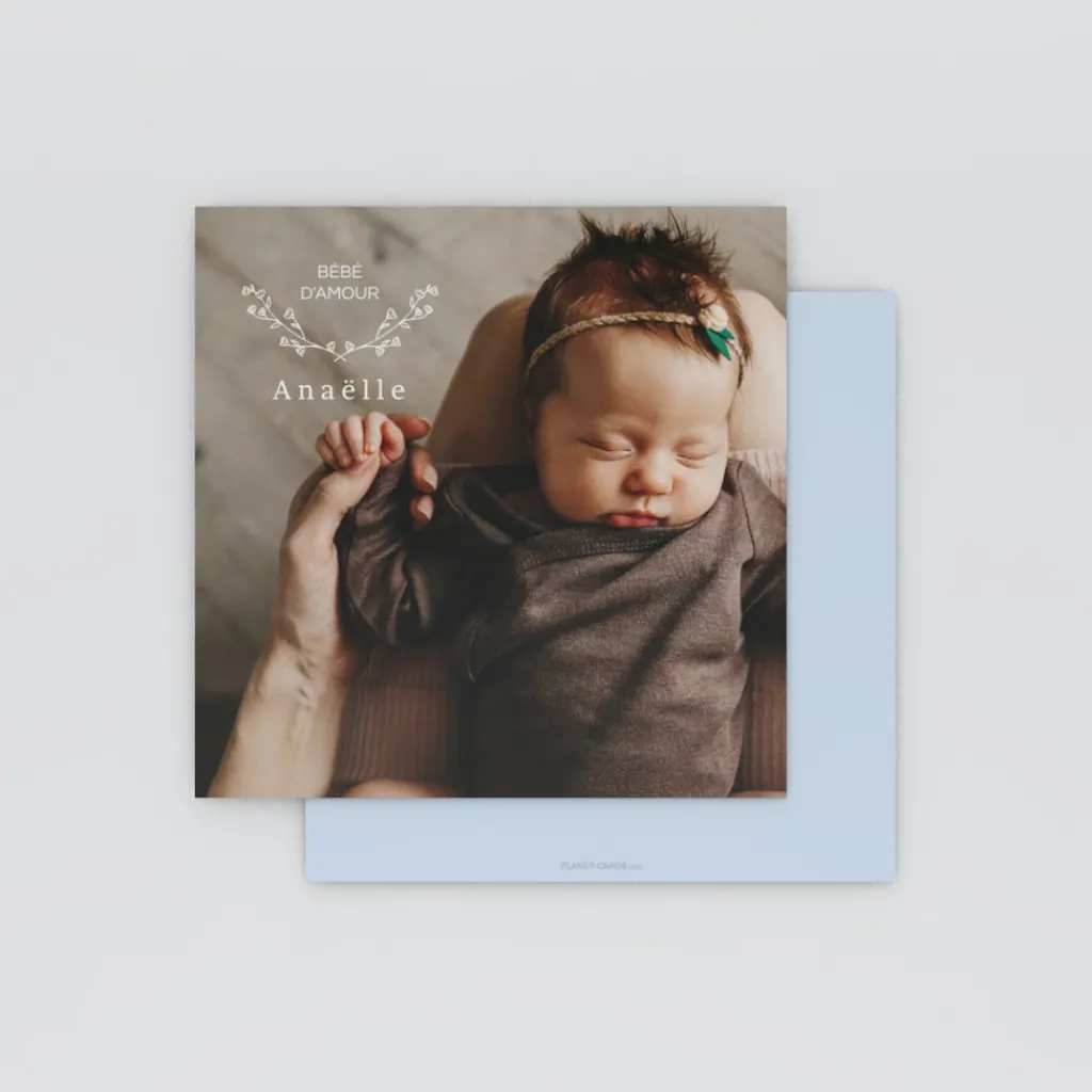 Faire-part Naissance Fille^Planet cards Petite Fleur