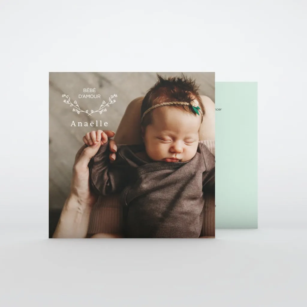 Faire-part Naissance Fille^Planet cards Petite Fleur