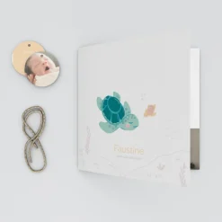 Faire-part Naissance Animaux | Faire-part Naissance Fille^Planet cards Petite Tortue Fille