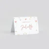 Marque-place Baptême^Planet cards Petites fleurs champêtres