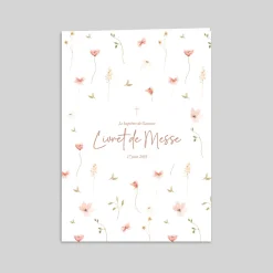 Livret De Baptême^Planet cards Petites fleurs champêtres