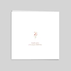 Faire-part Confirmation^Planet cards Petites fleurs douces