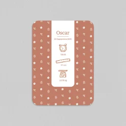 Faire-part Naissance Fille | Faire-part Naissance Garçon^Planet cards Petites infos et liberty d'automne