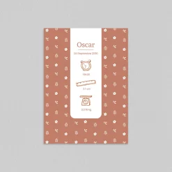 Faire-part Naissance Fille | Faire-part Naissance Garçon^Planet cards Petites infos et liberty d'automne