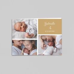 Faire-part Naissance Fille | Faire-part Naissance Garçon^Planet cards Petits Cœurs Parsemés